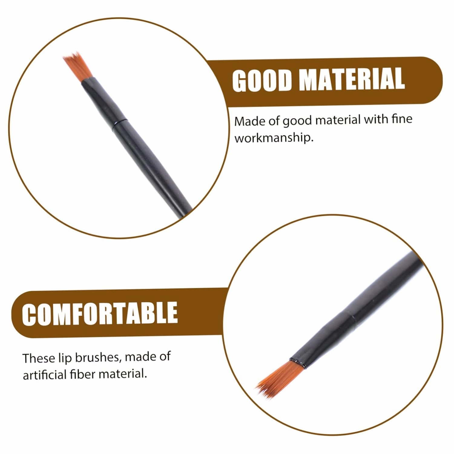 Sets Elegant Lip Makeup Set Mini Lip Brush Small Lipstick Applicator Artificial Fiber Women Pcs