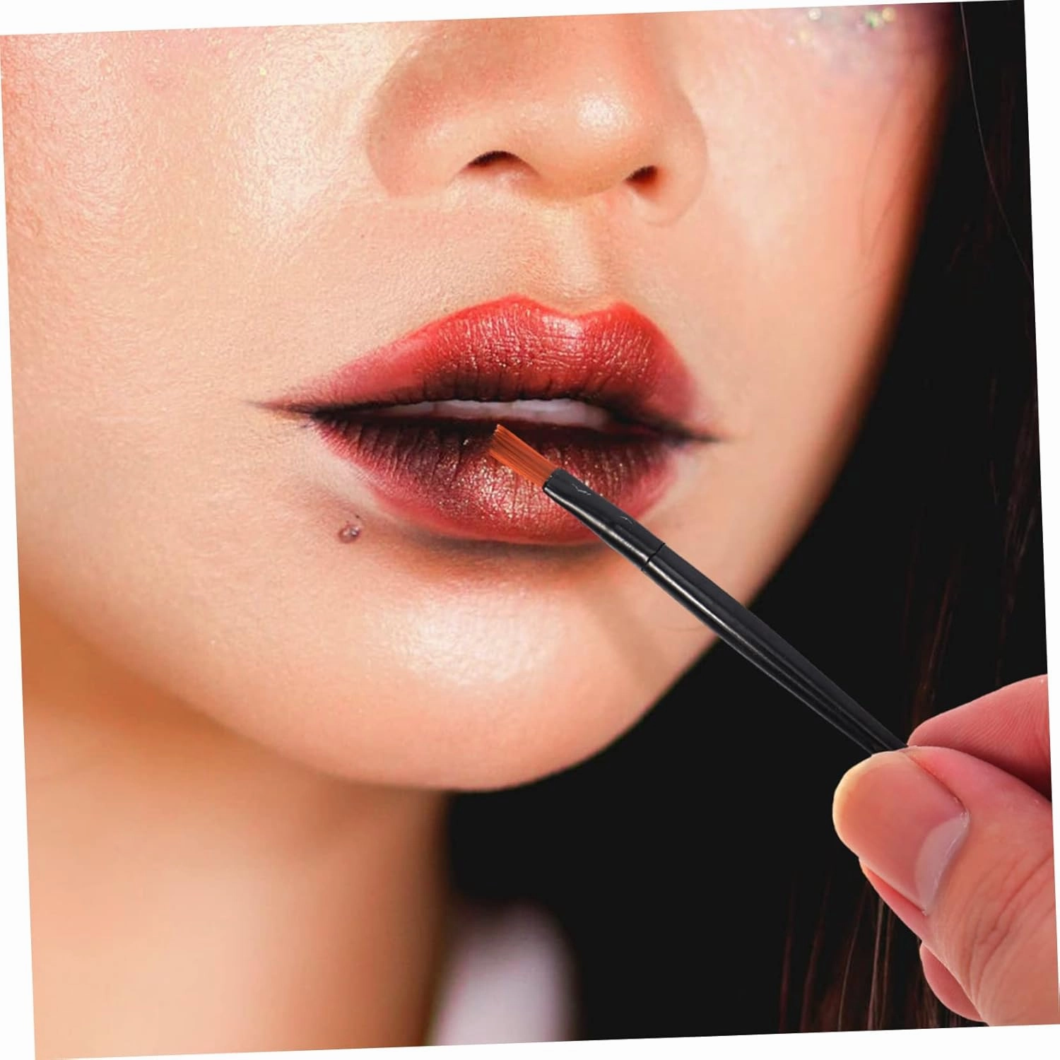 Sets Elegant Lip Makeup Set Mini Lip Brush Small Lipstick Applicator Artificial Fiber Women Pcs