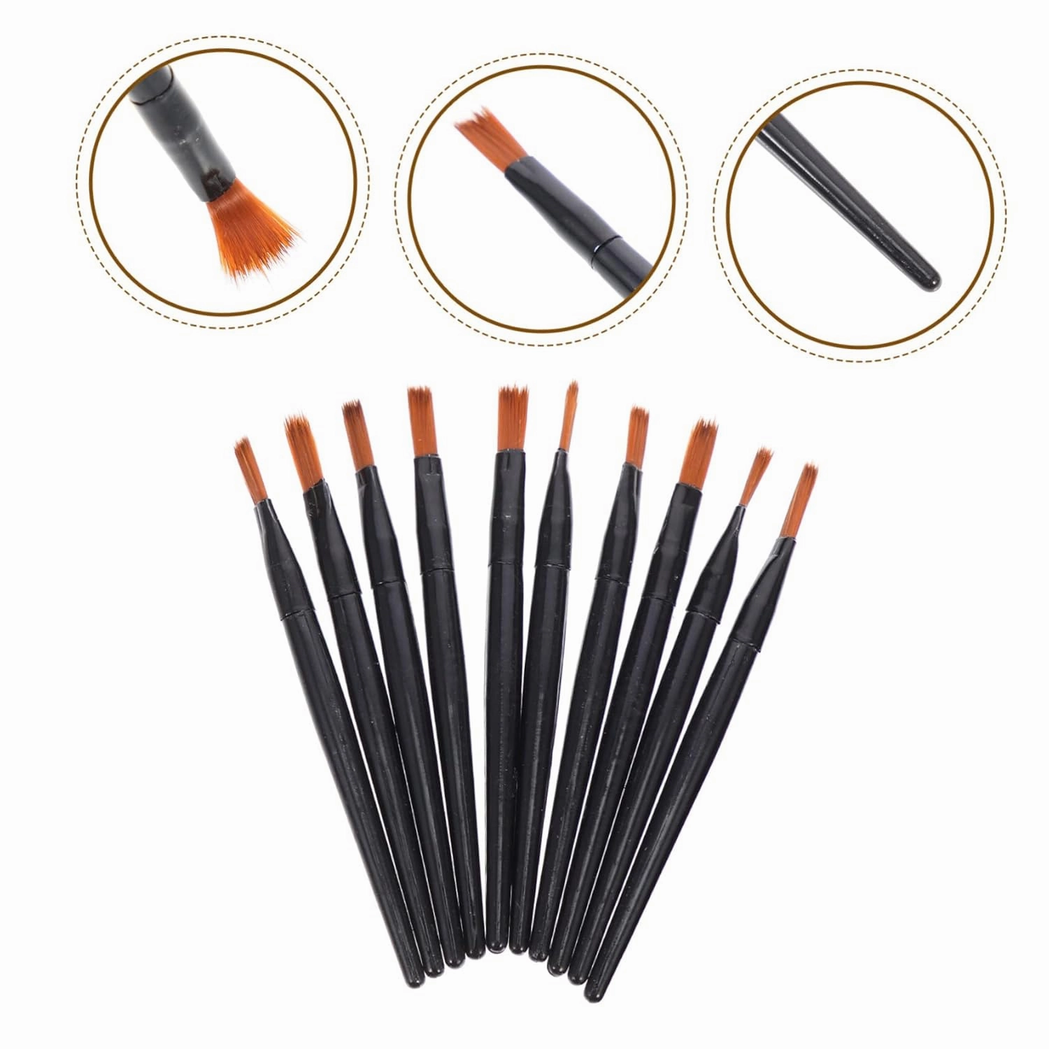 Sets Elegant Lip Makeup Set Mini Lip Brush Small Lipstick Applicator Artificial Fiber Women Pcs