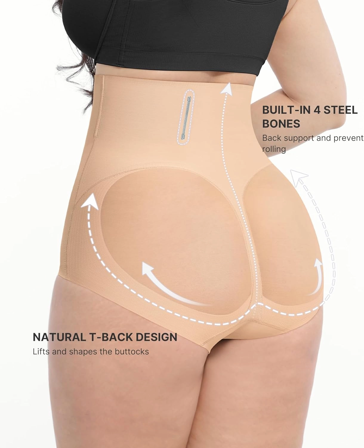 SHAPELLX Shapewear Tummy Control Body Shaper for Women High Waisted Shapewear Underwear Panty Waist Slimming Briefs