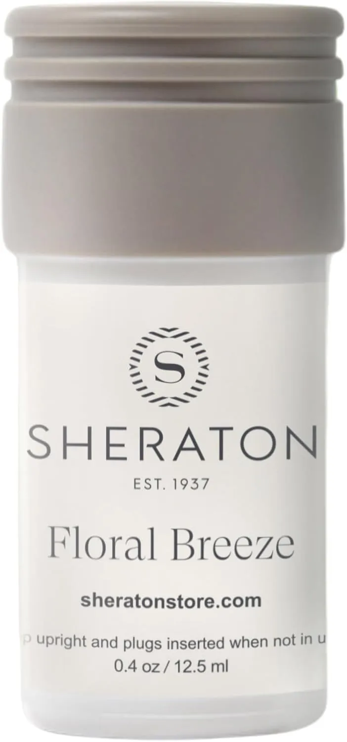 Sheraton Mini Home Fragrance Scent Refill - Works with Plug in Wall Diffuser - Luxury Hotel Collection - Notes of Lemon, Violet, and Sandalwood - Floral Breeze