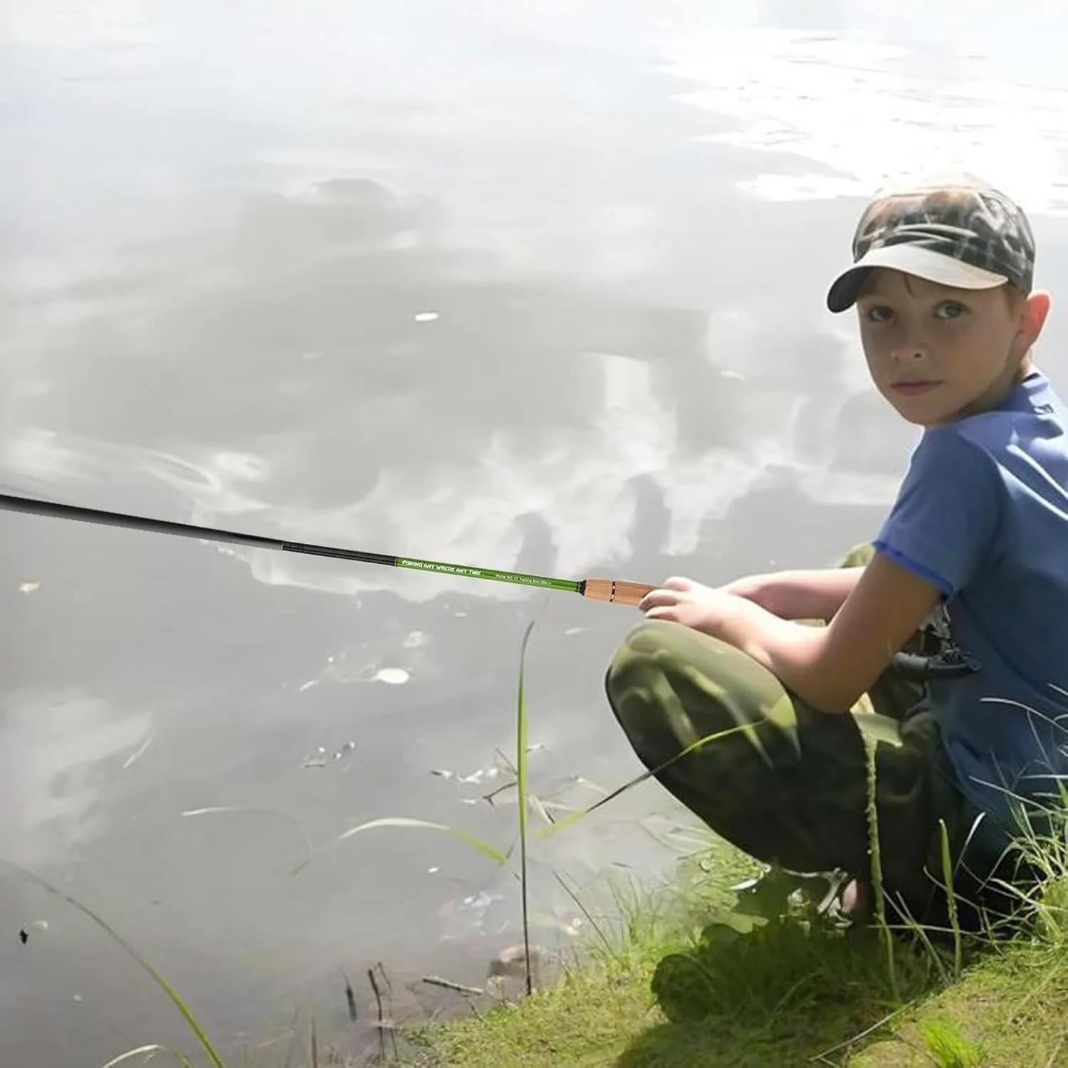Short Fishing Rod - Pocket Fishing Rod, Casting Rod, Rod | Lightweight Telescopic Pole with Durable Carbon Material, for Small Catch Trips, Travel Fishing Gear for beginne