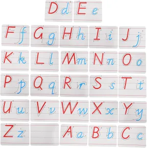 SHOWERORO 26 Uppercase Lowercase Alphabet Tiles Fridge Letter Kit for Preschool Learning