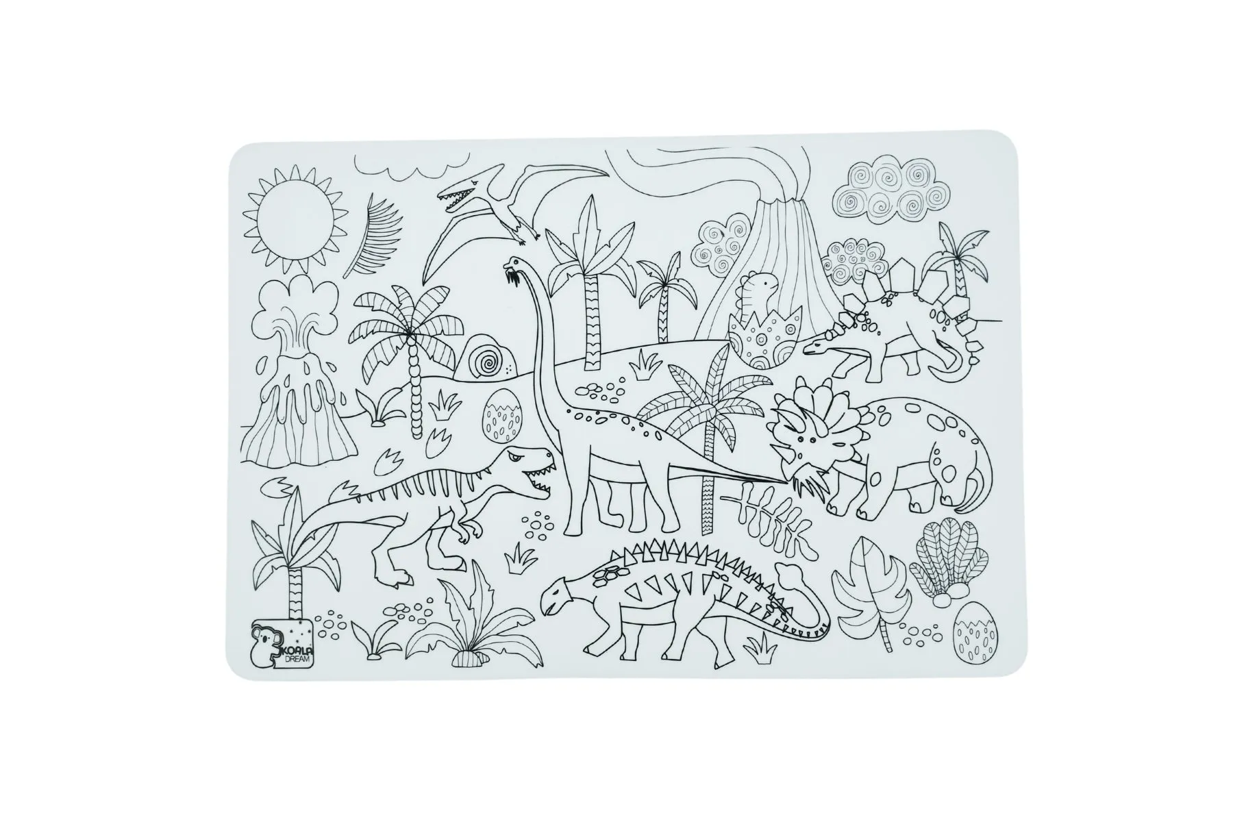 Silicone Reusable Drawing Mat - Dinosaurs
