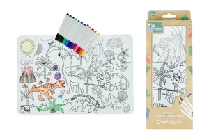 Silicone Reusable Drawing Mat - Dinosaurs