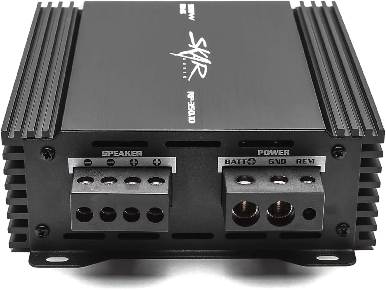 Skar Audio RP-350.1D Monoblock Class D MOSFET Amplifier with Remote Subwoofer Level Control, 350W