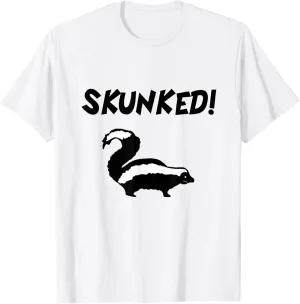 Skunked Board Game Cards Beer Pong Fishing Hunting T Shirt T-Shirt