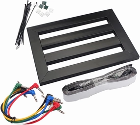 Small Guitar Effect Power Bracket Set Black Pasting Board for Effector Mounting Compatible with Classic Iso Pedaltrain Durable Design