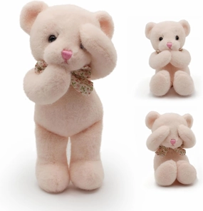 Small Magnet Teddy Bear Stuffed Animal Cute Plush Toy for Girl 12" (Pink)