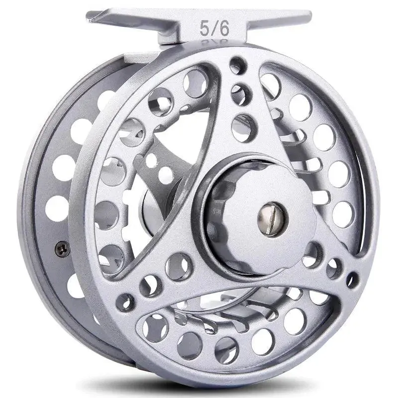 Sougayilang 5/6 Fly Fishing Reel - Lightweight Aluminum Fishing Wheel with 11kg Max Drag for Lake and River Fishing