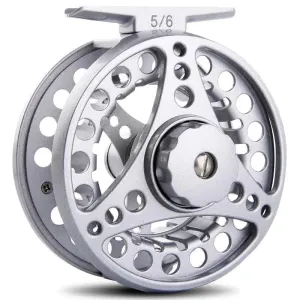 Sougayilang 5/6 Fly Fishing Reel - Lightweight Aluminum Fishing Wheel with 11kg Max Drag for Lake and River Fishing