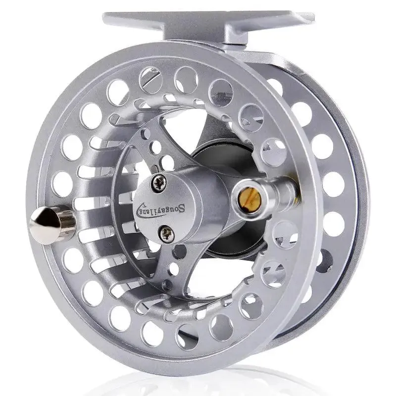 Sougayilang 5/6 Fly Fishing Reel - Lightweight Aluminum Fishing Wheel with 11kg Max Drag for Lake and River Fishing