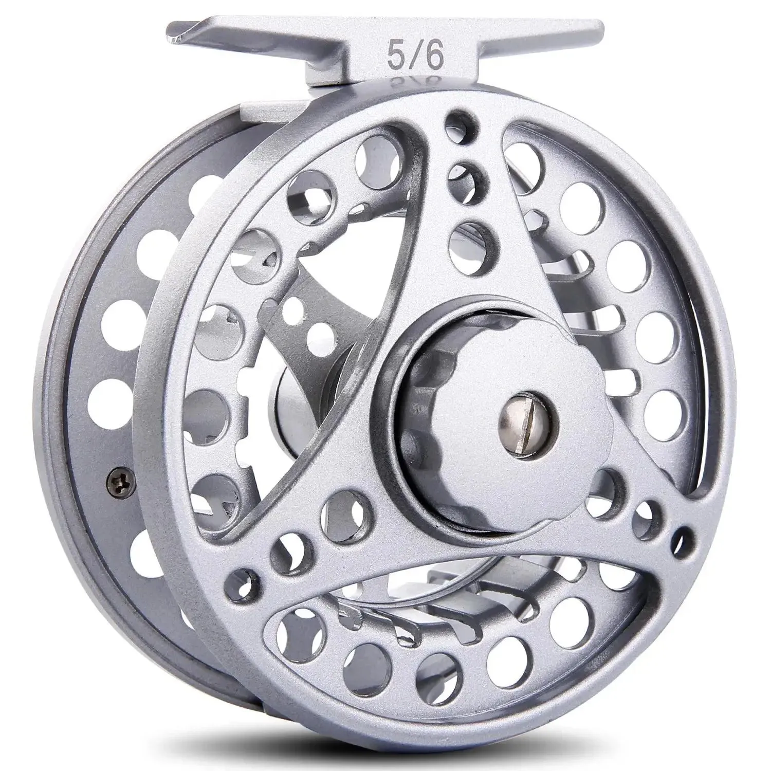 Sougayilang 5/6 Fly Fishing Reel - Lightweight Aluminum Fishing Wheel with 11kg Max Drag for Lake and River Fishing