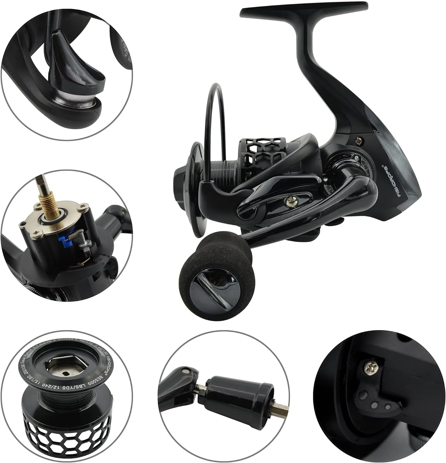 Spinning Fishing Reels 12 1BB Ultra Lightweight Carved Aluminum Spool Reels Affordable Smooth Spinning Reels