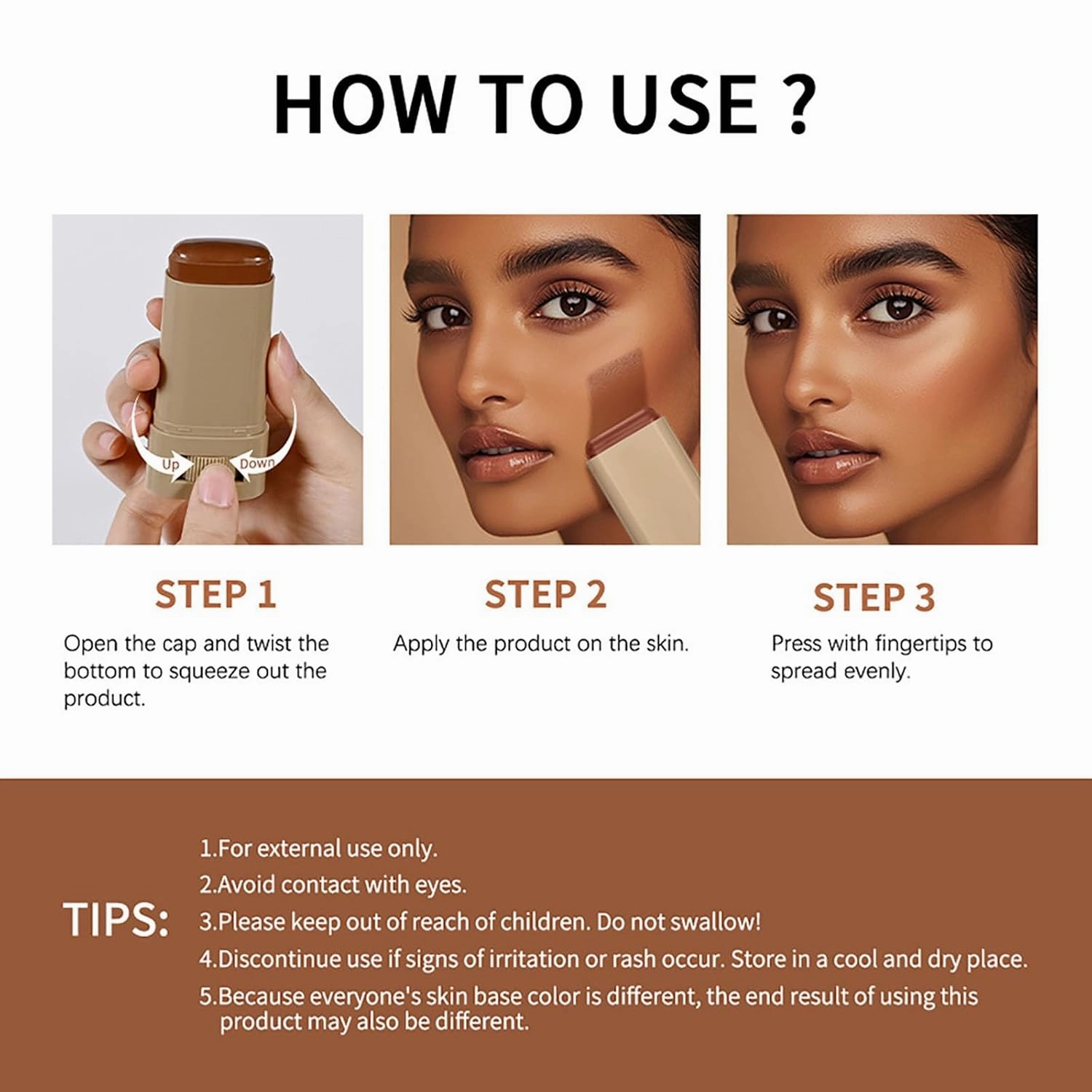 Splendor Serum Boosted Skin Tint Balm, Splendor Balm Solid Tinted Moisturizing Serum Contour Stick Foundation Face Stick, Sweat-proof Portable for Women of All Skin Tones (#3-2PCS)