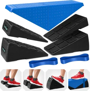 Squat Wedge - Squat Wedge Block 520 LBS Weight Capacity - Slant Board for Calf Stretching - Calf Stretcher Slant Board - yoga blocks