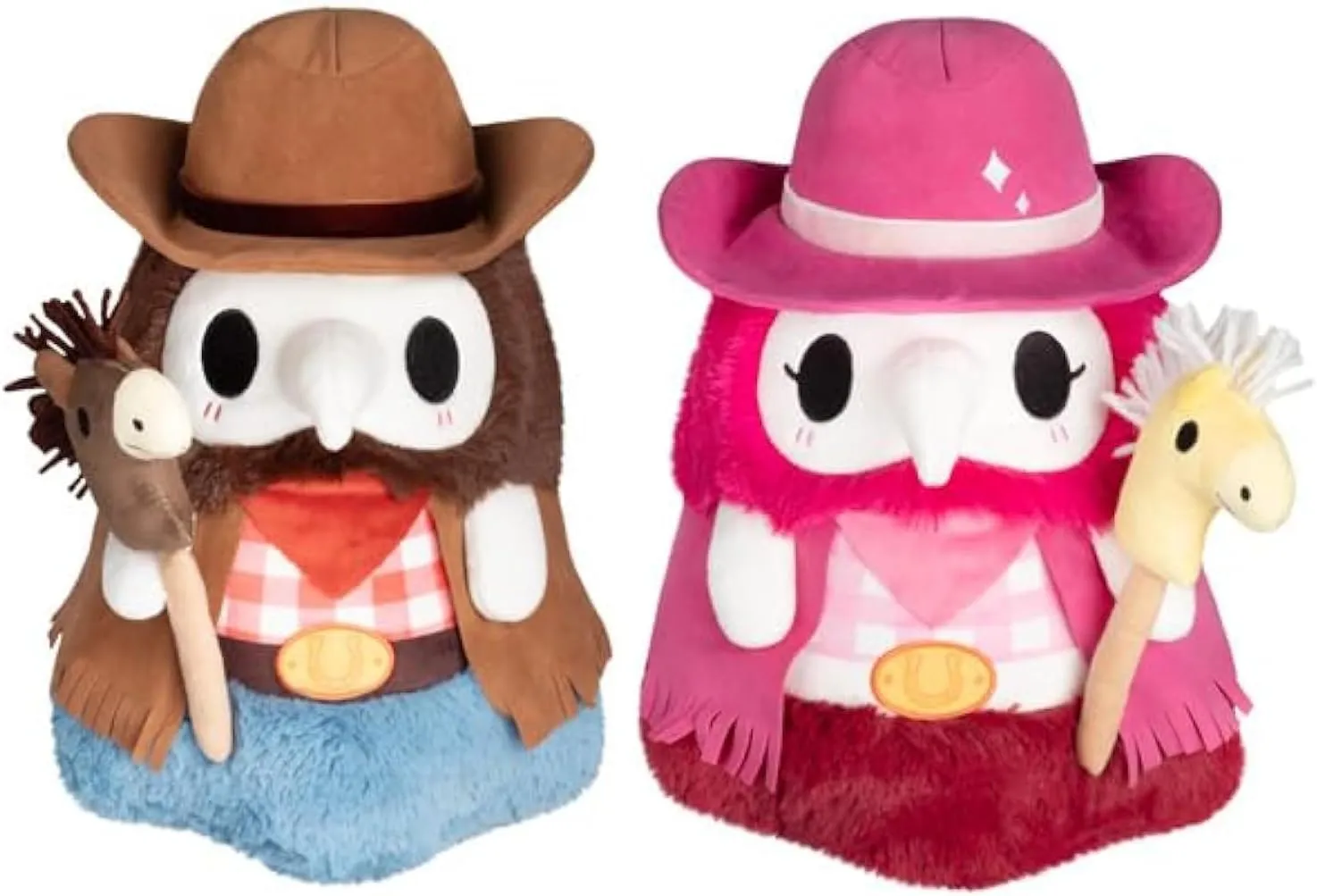 Squishable / Mini Cowboy Plague Doctor & Nurse Plush Set