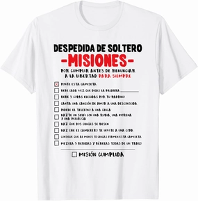 Stag Night Fun Game in Spanish T-Shirt