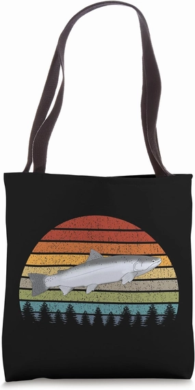 Steelhead Fishing Graphic Trout Salt Freshwater Gift Tote Bag
