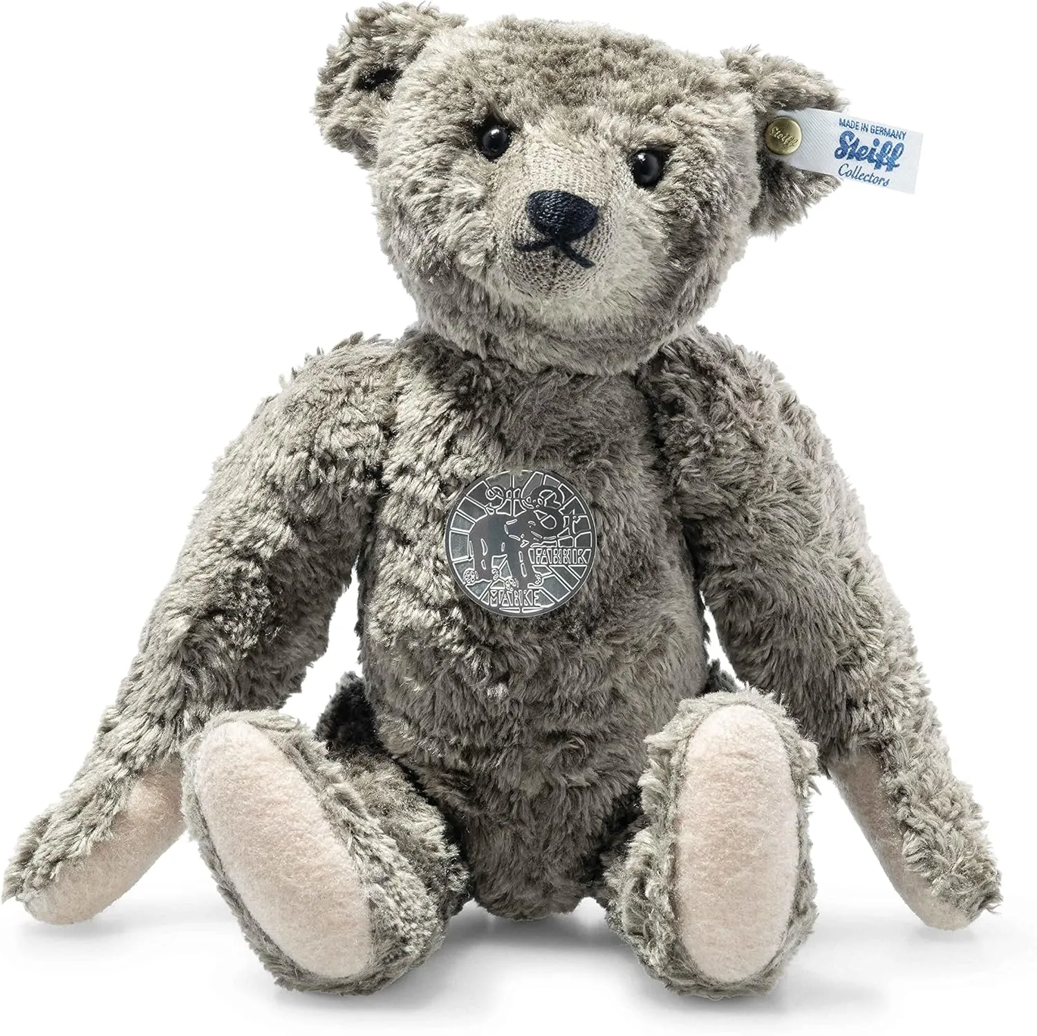 Steiff Richard Teddy Bear, Frost Grey, Teddies for Tomorrow, Limited Edition Premium Collectible Plush Small