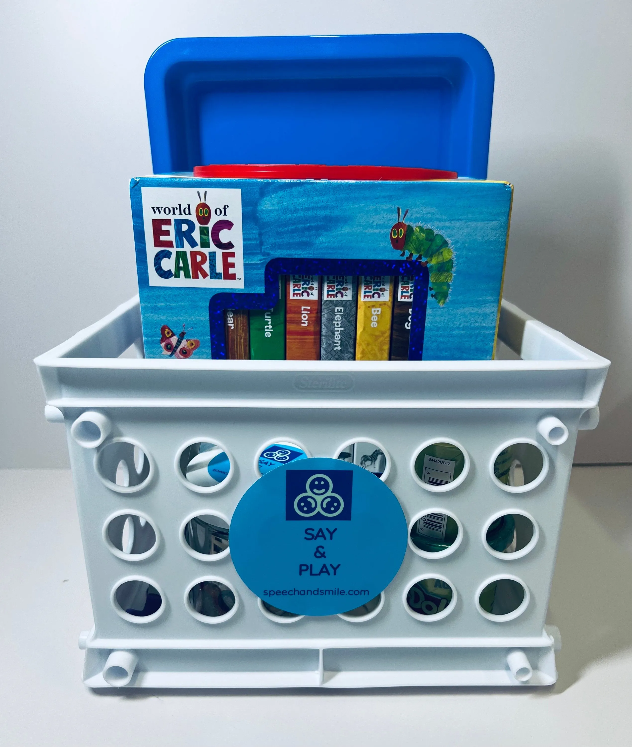 Story Kit with Books and Objects-Eric Carle Books-Story Kit-Book Gift Set-Story Set-Speech Therapy Mini Objects-Say and Play