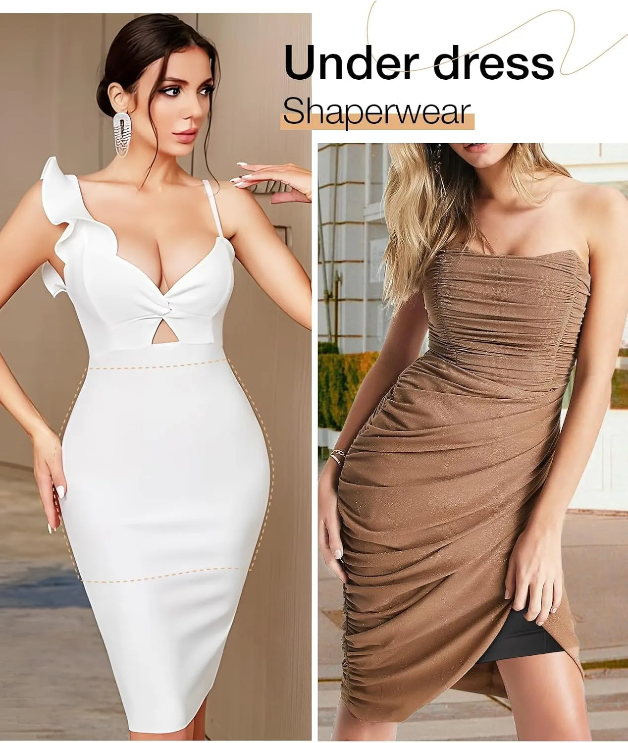 Strapless Shapewear for Women Full Slip shapewear dress Tummy Control slip for women under dress