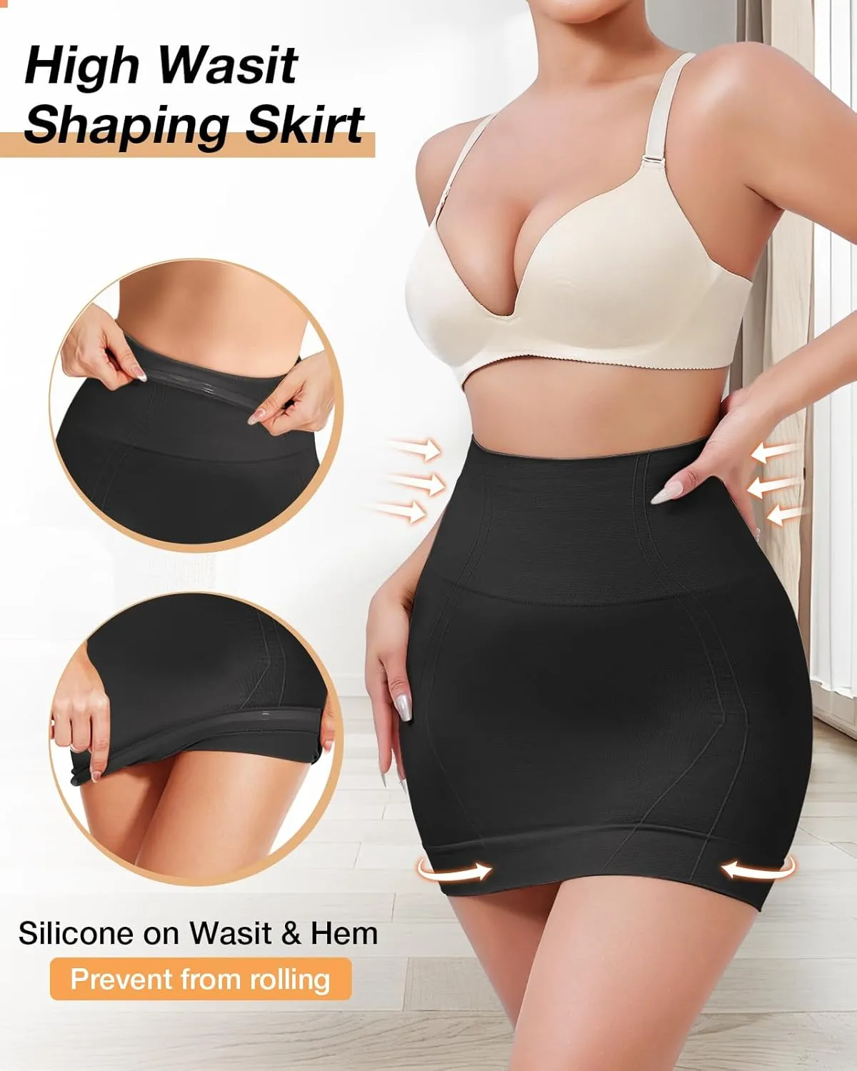 Strapless Shapewear for Women Full Slip shapewear dress Tummy Control slip for women under dress