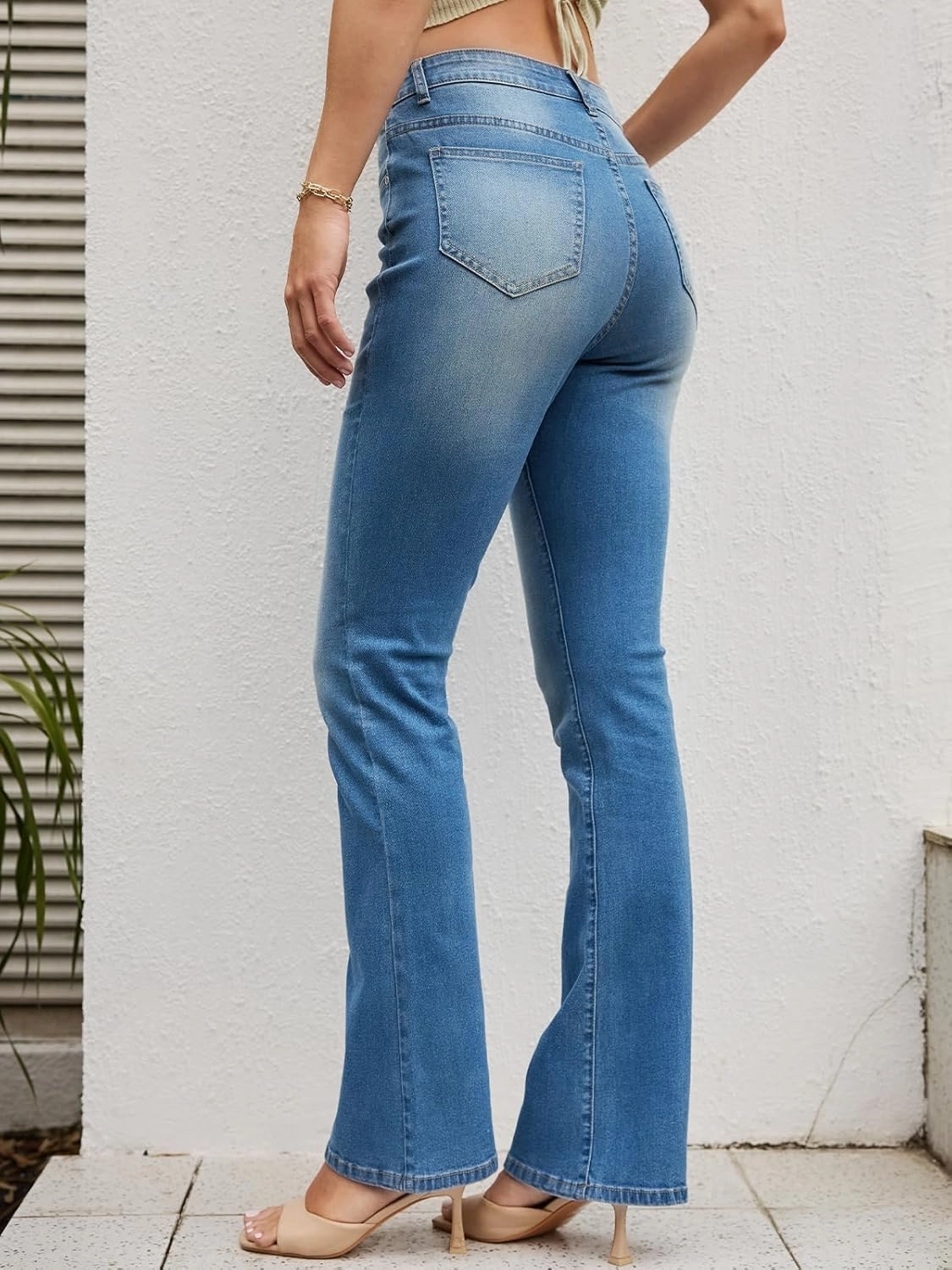 Stretchy Bootcut Jeans for Women High Waisted Jeans for Women with Pockets （Standard）