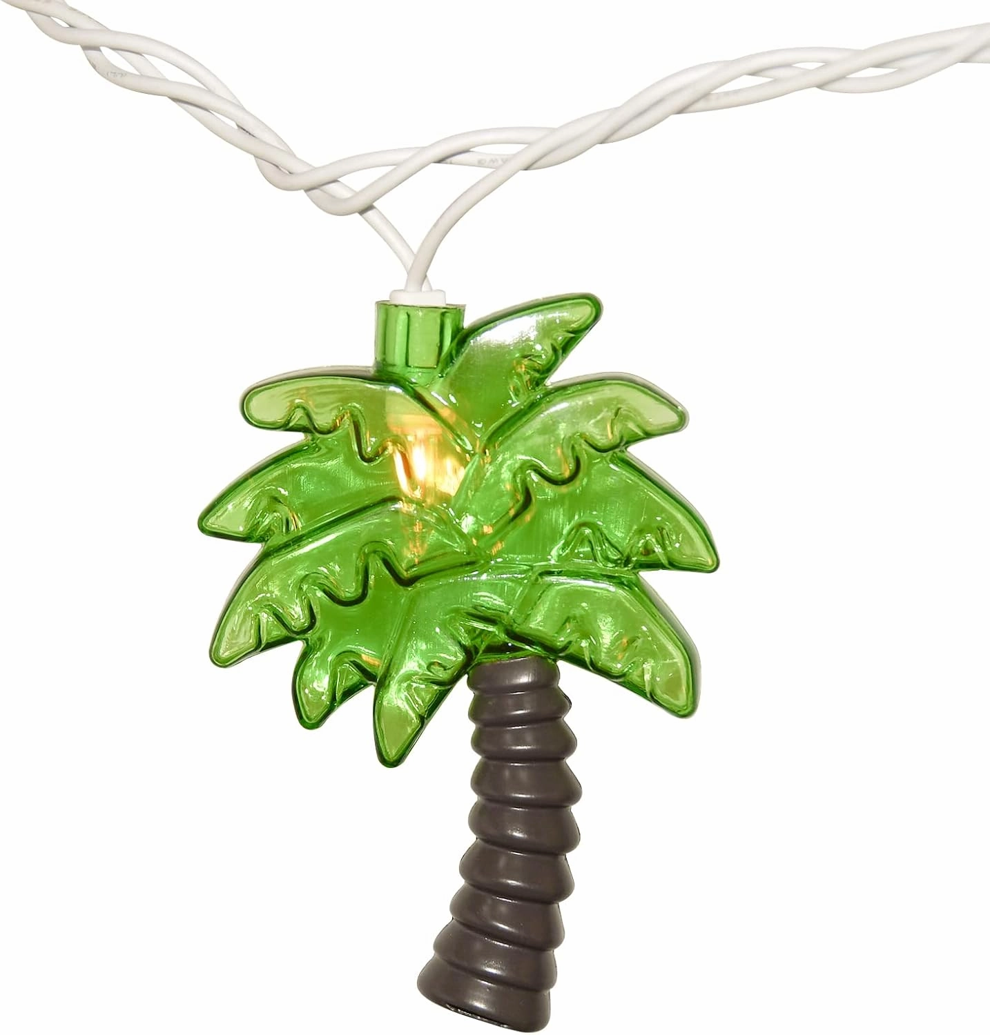 SUNSGNE 8.5Feet Palm Tree Patio Lights String - Summer Patio String Lights, Beach Themed Party Decorations, Tropical Party Decorations, Indoor Fun Lights, Birthday String Lights