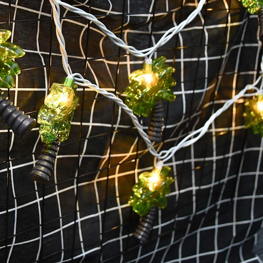 SUNSGNE 8.5Feet Palm Tree Patio Lights String - Summer Patio String Lights, Beach Themed Party Decorations, Tropical Party Decorations, Indoor Fun Lights, Birthday String Lights