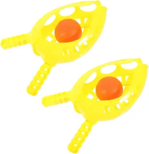 SUPVOX 2 Sets Balls Tossing Interactive Outdoor Game for Two Players for Backyard Park Beach Pool Fun Lightweight and Easy to Carry Suitable for All Skill Levels Random Color