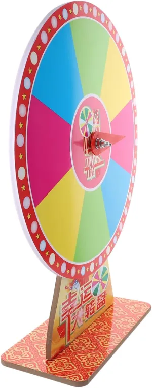SUPVOX Mini Prize Wheel for Party Spinning Fortune Wheel Prizes Wall-Mounted Game Turntable