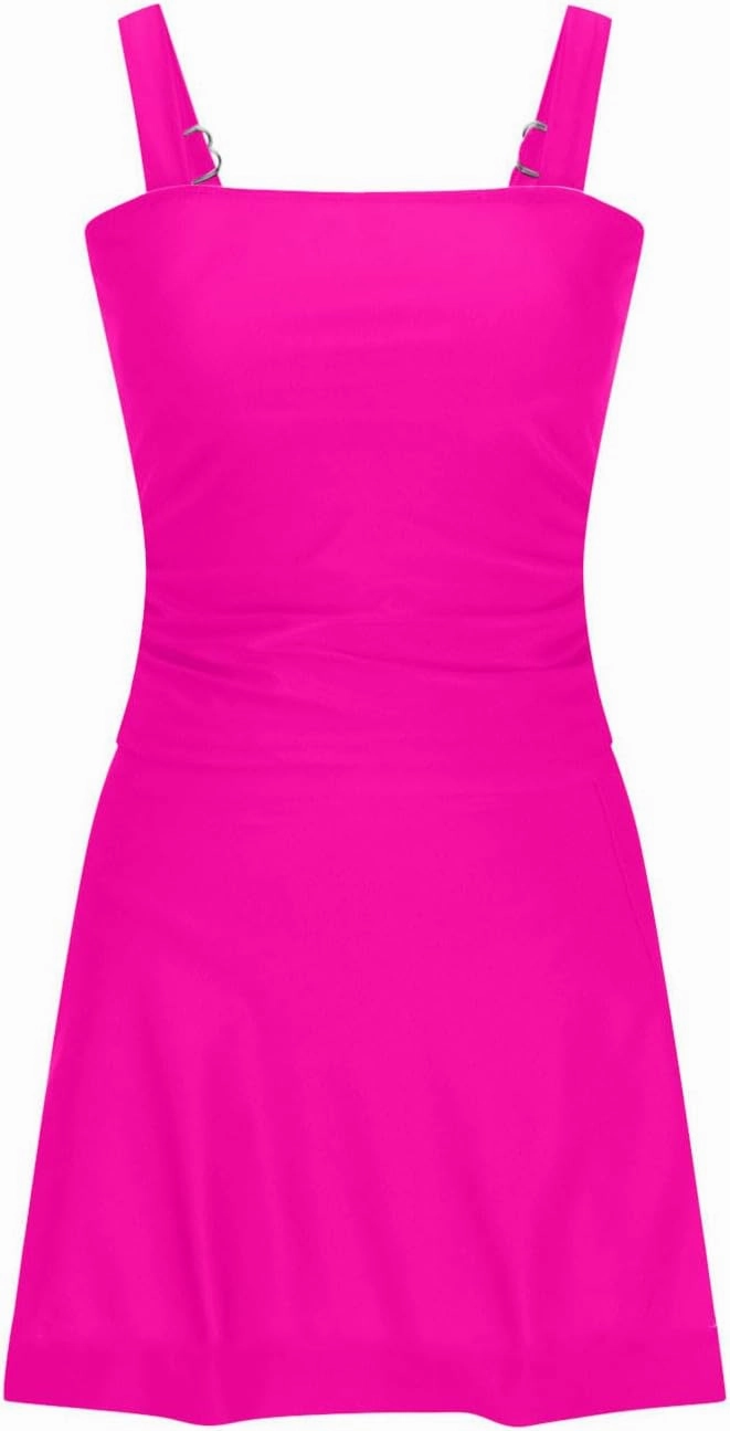 Swim Dress Tummy Control Tankini Tops for Women Two Piece Skirts Bathing Suit Solid Color Summer Beach Swimsuits