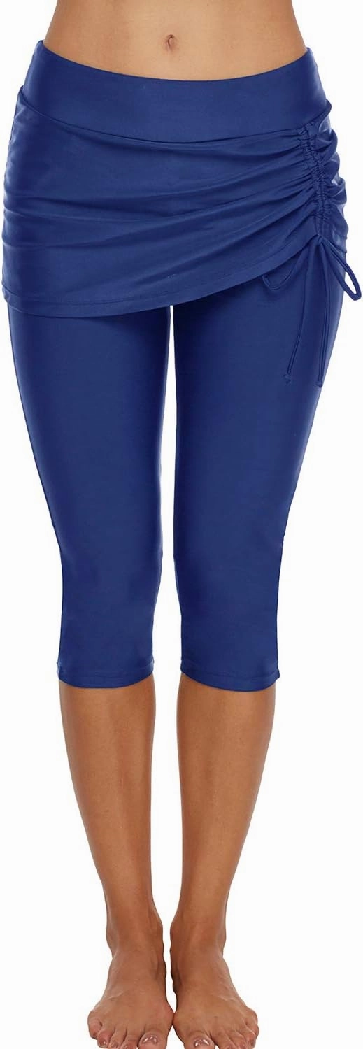 Swimming Water Pants Skirted Swim Shorts Cropped Capri Surf Leggings Wetsuit Pants UV Boardshorts for Women