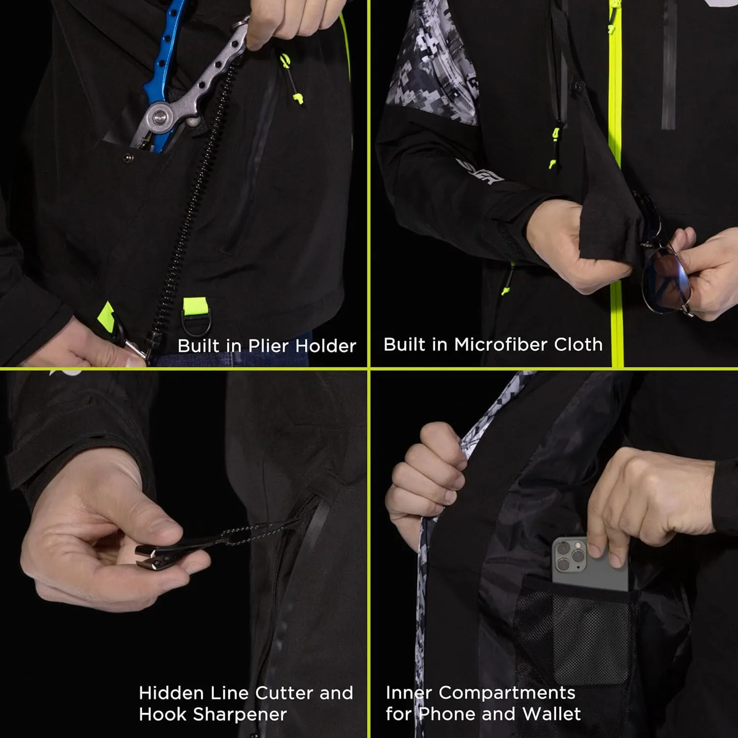 SYNKER STEALTH All Weather Performance Fishing Jacket | Waterproof, Windproof, Rainproof, Breathable, Lightweight