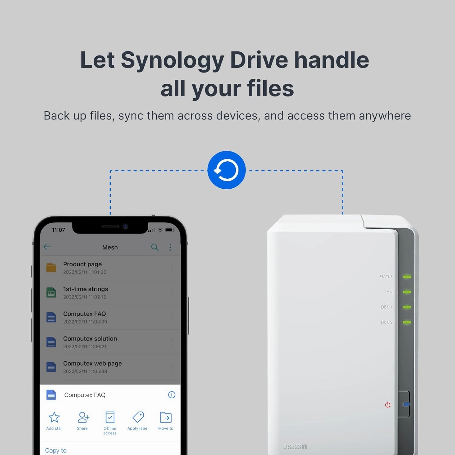 Synology 2-Bay DiskStation DS223j (Diskless)