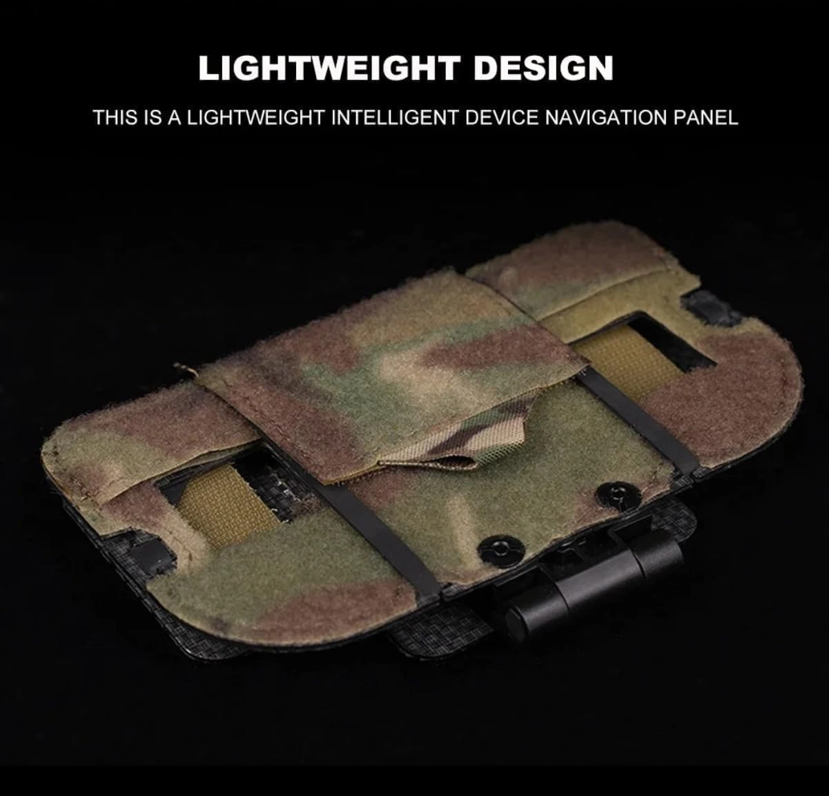 Tactical Phone Pouch Molle Airsoft Chest Foldable Rack Phone Map Case Outdoor Camping Hunting Navigation Board