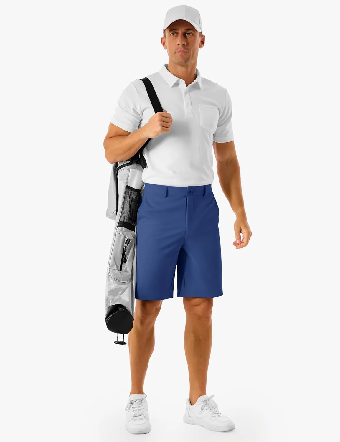 TACVASEN Men's Golf Shorts 9 Inch Inseam Stretch Lightweight Dress Work Casual Short with 4 Pockets Quick Dry Flat Front
