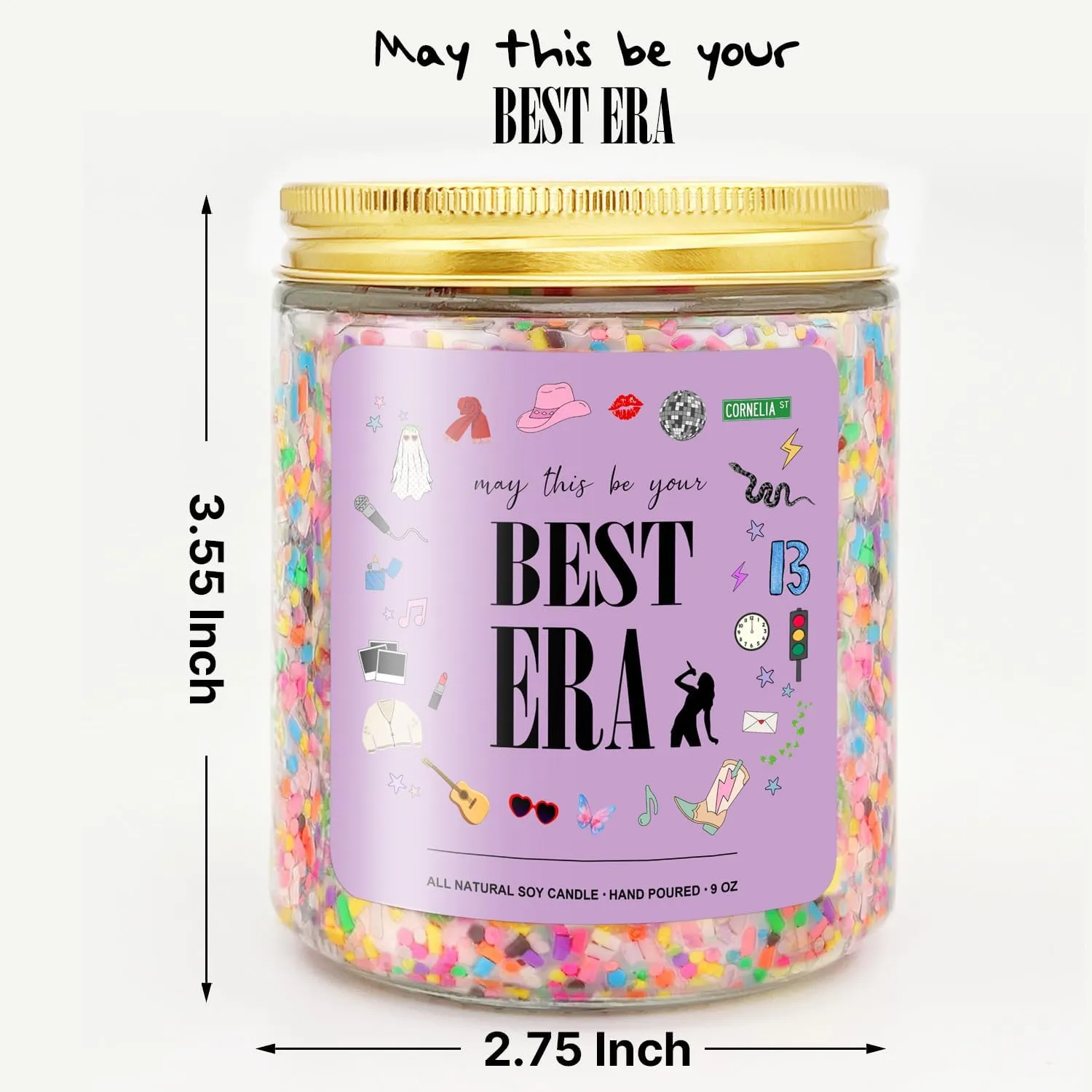 Taylor Birthday Candle, Birthday Gift Ideas and Party Decorations for Girls Boys, Birthday Gifts Merch Supplies, Gifts for Women, Happy Birthday Candles (Best Era)