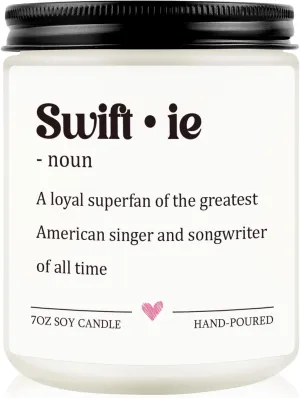 Taylor Inspired Candle Gifts, Birthday Candle Gifts for Best Friend, Sister, Daughter, Girlfriend White Elephant Gifts Funny Gifts for Music Lovers Fans Fans Gift Merch