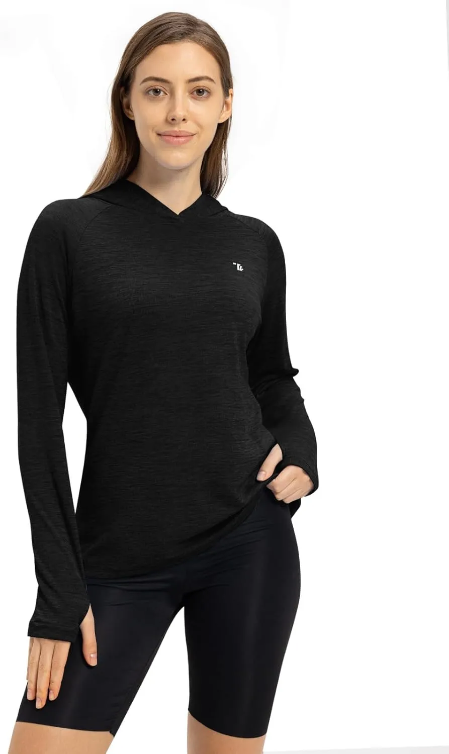 TBMPOY Womens UPF 50  Sun Protection Hoodie Shirt Long Sleeve Fishing Hiking Outdoor UV Shirt Lightweight