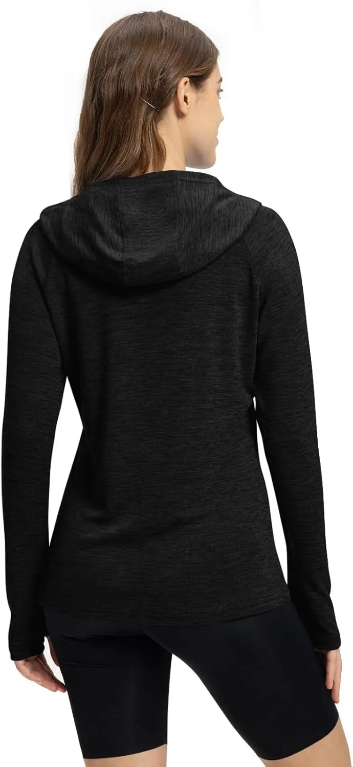 TBMPOY Womens UPF 50  Sun Protection Hoodie Shirt Long Sleeve Fishing Hiking Outdoor UV Shirt Lightweight