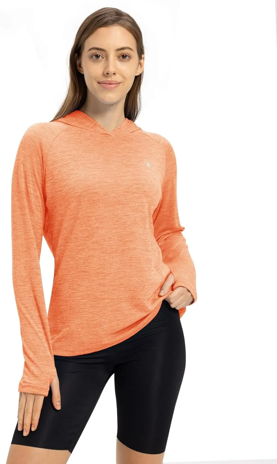 TBMPOY Womens UPF 50  Sun Protection Hoodie Shirt Long Sleeve Fishing Hiking Outdoor UV Shirt Lightweight