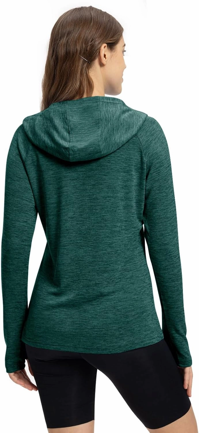 TBMPOY Womens UPF 50  Sun Protection Hoodie Shirt Long Sleeve Fishing Hiking Outdoor UV Shirt Lightweight