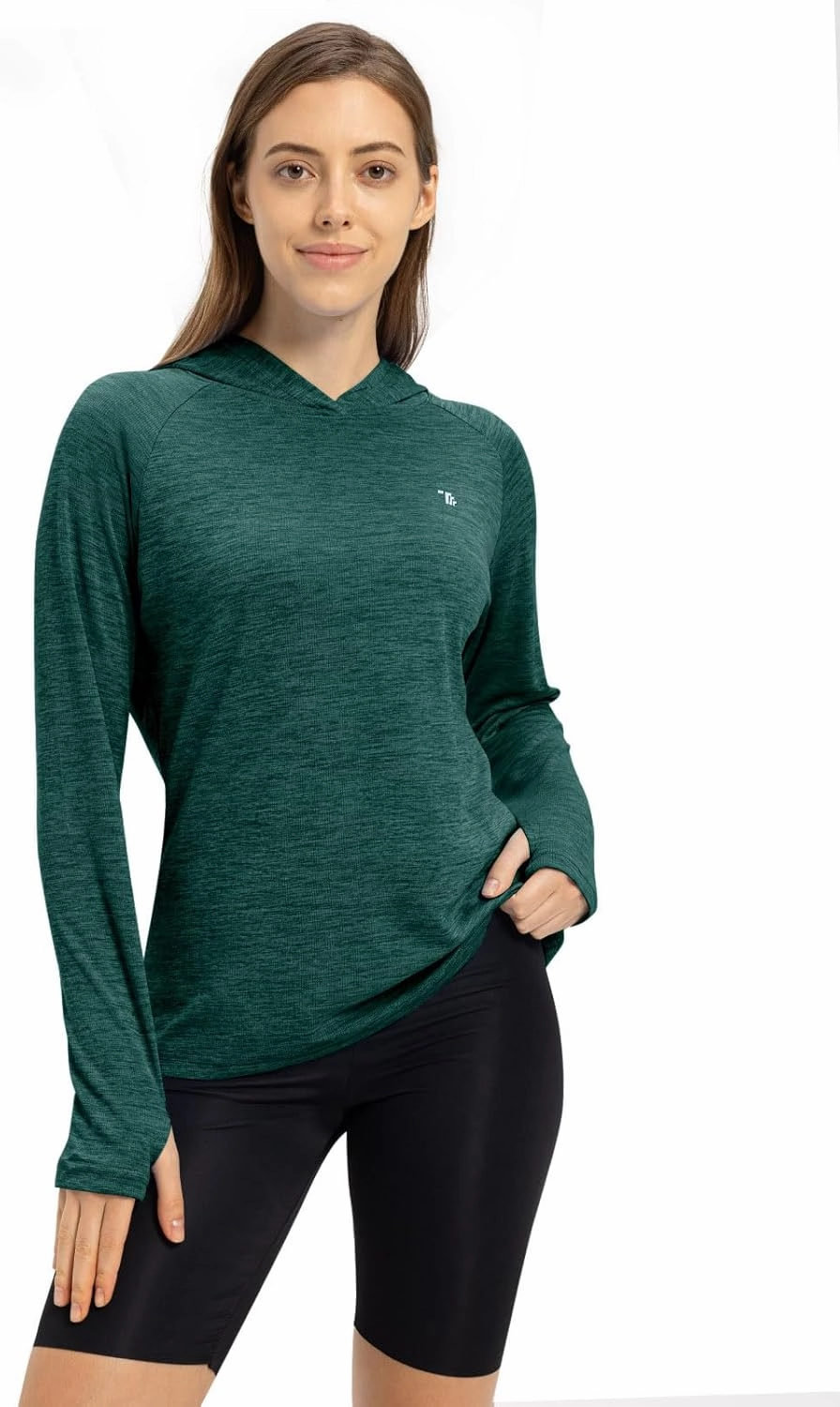 TBMPOY Womens UPF 50  Sun Protection Hoodie Shirt Long Sleeve Fishing Hiking Outdoor UV Shirt Lightweight