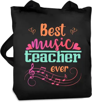 Teacher Canvas Bag Teacher Gifts for Women Christmas Appreciation Thank You Gifts Teacher Reusable Grocery Bag