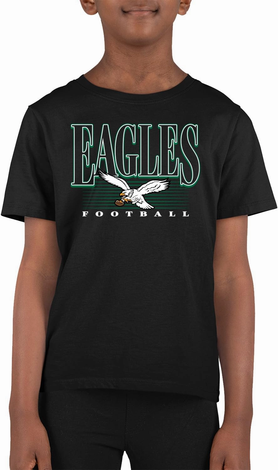 Team Fan Apparel NFL Youth Overtime Blueprint Football T-Shirt Unisex Tag Free Comfortable, Boys & Girls, Lightweight Soft