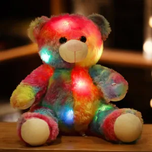Teddy Bear LED Light-up Toys Luminous Glow Light Plush Toys