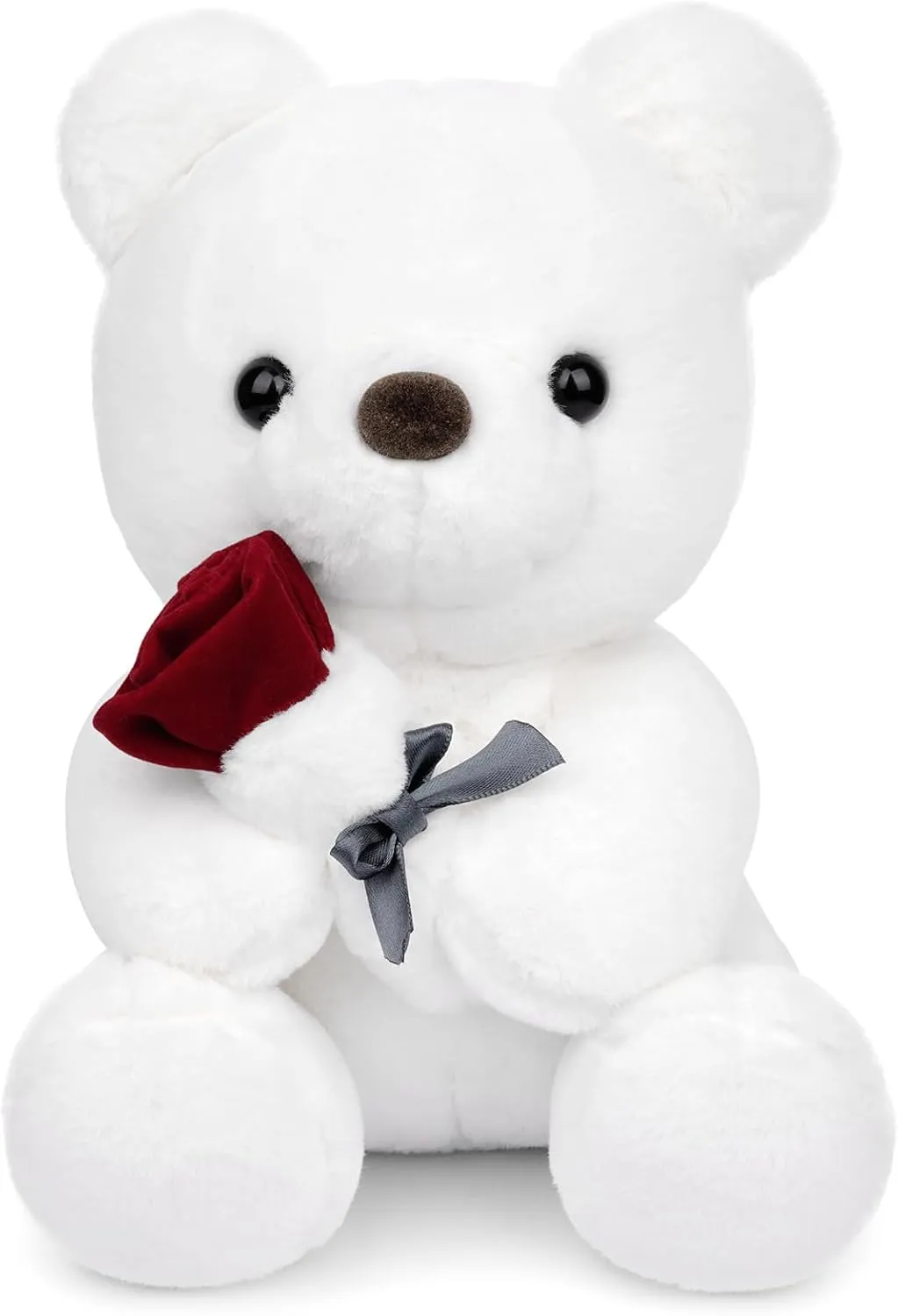 Teddy Bears Stuffed Animals with Rose, 9Inch Valentines Teddy Bear Plush Toy Cute Valentines Day Teddy Bear for Girlfriend, Valentines Day Gift for Kids,Her,Lover,Boyfriend
