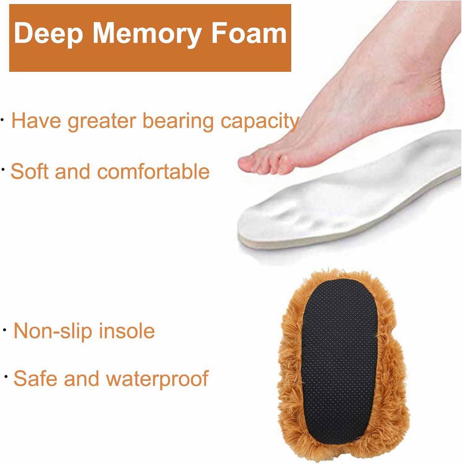 Teddy Bear Slippers, Christmas Cute Winter Warm Fluffy Fuzzy Soft Cute Animal Slippers Women House Indoor Cartoon Women Girls
